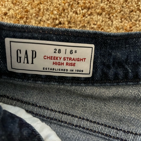 GAP High Rise Cheeky Straight Women's Jeans (6 short) - Picture 4 of 5
